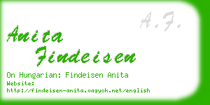 anita findeisen business card